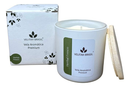 Vela Aromática Premium Herbal Fresco 190g 40h Vela Perfumada