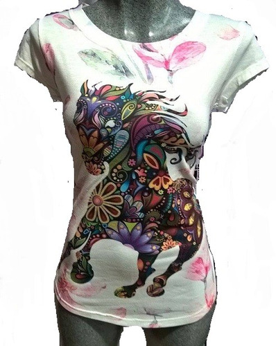 ** Blusa Sublimada Moda Caballos  12 Pzas Mayoreo 