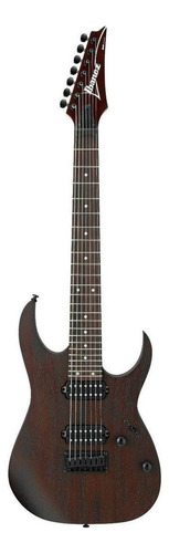 Guitarra Elétrica Ibanez Rg Standard Rg7421 De  Mogno Walnut Flat Com Diapasão De Jatobá