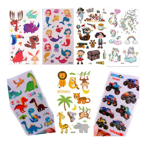 Tatuajes Tatoo Temporales Infantiles Souvenir Pack X10 Niños