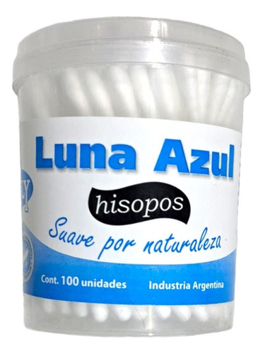 Cotonetes Hisopos Luna Azul 100 Unidades