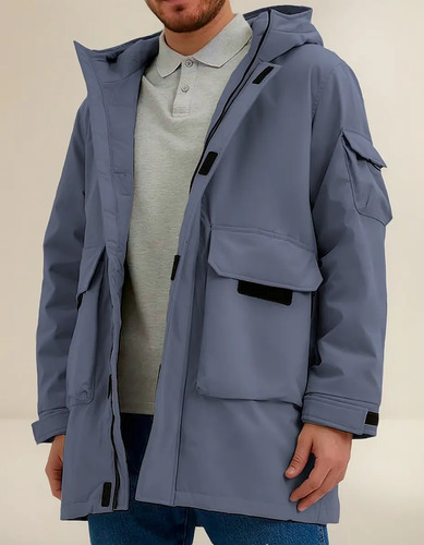 Chamarra Unisex Abrigo Exclusivo Rompevientos Con Capucha