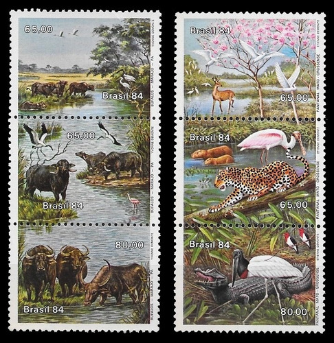 Fauna & Flora - Brasil - 2 Series Mint - Yv 1668a + 1676a