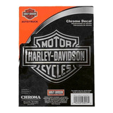 Harley-davidson Calcomanía Gráfica Cromada Clásica B&s
