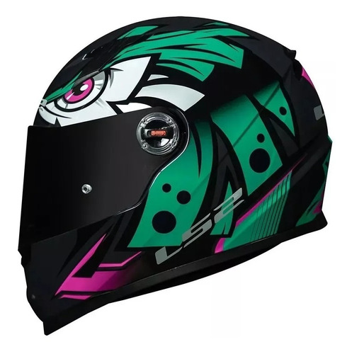 Capacete Ls2 Ff358 Tribal Green Tamanho 60