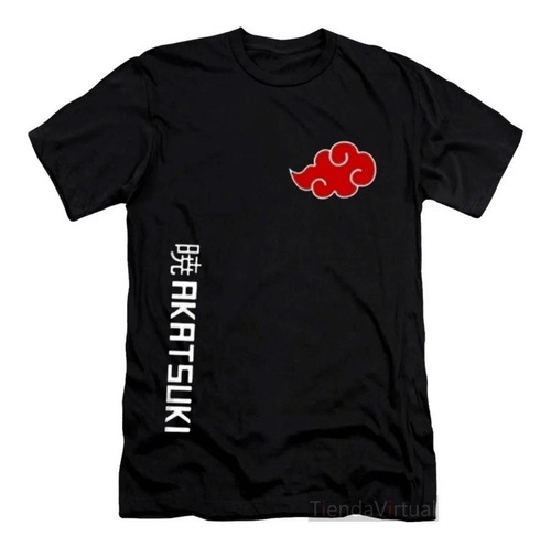 Remera De Akatsuki Villages Naruto Anime