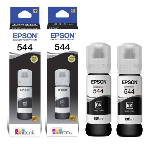 Tintas Epson 544 Para Impresora L1110 L3110 L3150 L5190 Kit2