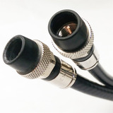 Cable De Audio/video Coaxial Rg6 Conector F | Negro / 22,8m