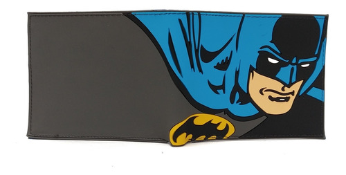 Dc Comics Batman Billetera En Goma De Caucho Azul