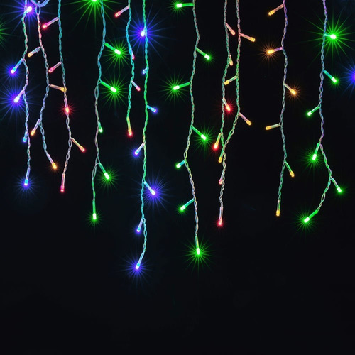 Cascata Para Arvore De Natal 220v Com 200 Leds 8 Funçoes  