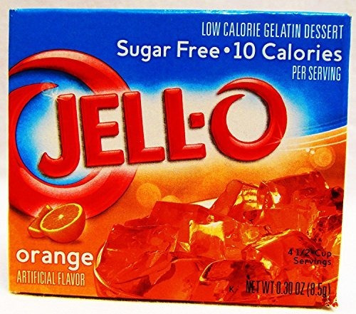 Gelatina - Gelatina De Naranja Jell-o, Sin Azúcar, 0.3 Oz (p