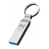 Unidad Flash Usb 3.0 Con Llavero De Metal De 128 Gb Unidad C