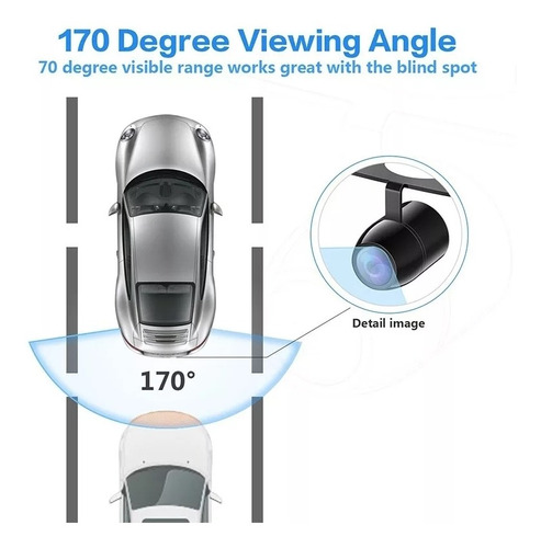 Cmara De Retroceso Vision Nocturna Fullhd 170 Foto 3