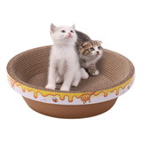 Cama Rascador Para Gatos, Carton Rascador Para Gatos, Cuenco