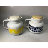 2 Leiteiras Antigas De Porcelana Pozzani
