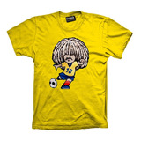 Remera Futbol Colombia Valderrama 8 Bits Pixel Retro Algodon