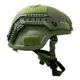 Casco Uhmwpe Militar Balístico Mich Nivel Iii-a Verde