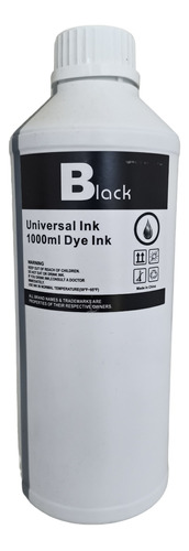 Litro De Tinta Negra Compatible Con Hp Canon Brother