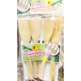 Set Utencilios Cocina Bamboo Envio Gratis