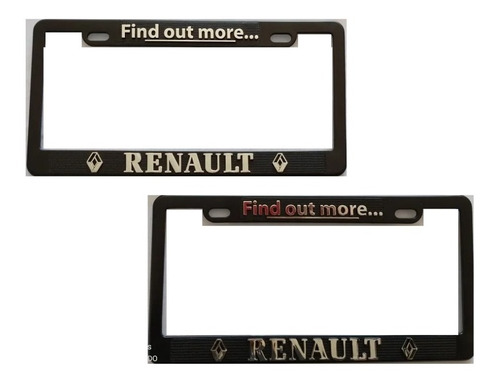 Juego Marcos Portaplacas  Porta Placa Renault 