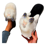 Pantufla Conejo Pantufla Suave Antiderrapante Y Cálida