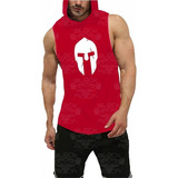 Playera Muscle Gym Gladiador S/ Manga Con Capucha Varios Col