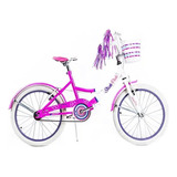 Bicicleta Stark Rodado 16 Dama Flores 6095 Color Rosa