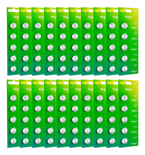 Caixa C/ 20 Cartelas Bateria Moeda Cr2032 3v Elgin Atacado