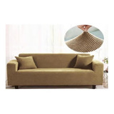 Cubre Sillon Sofa Crema Adaptable Funda 3 Cuerpo Elasticada 