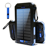Cargador Portatil Solar Power Bank 20000 Mah Color Azul