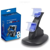 Base Soporte Cargador 2 Joystick Doble Ps4 Slim Y Pro