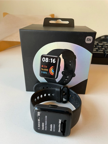 Xiaomi Redmi Watch 2 Lite 1.55 Caja Negra, Pulsera Negra