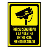   Señalización Aviso Camaras De Seguridad Medidas 30x20