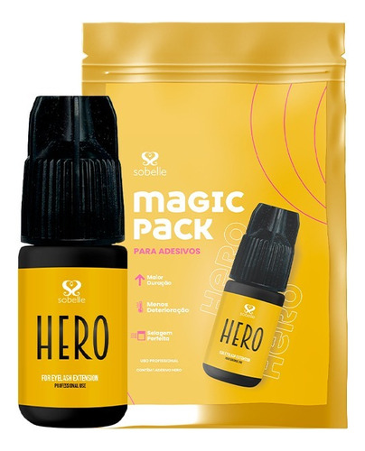 Cola Para Extensão De Cílios Volume Sobelle Hero 5ml