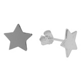 Aros Plata 925 Estrellas Lisas