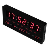 Reloj Digital Led De Pared O Mesa Calendario Y Temperatura 