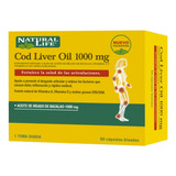 Natural Life Cod Liver Oil 1000mg Aceite Higado De Bacalao