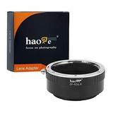 Haoge - Adaptador De Objetivo Manual Para Canon Eos Ef Efs E