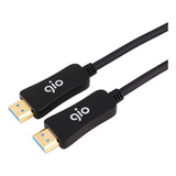 Gio Cable Hdmi Fibra Óptica 30 Metros 4k Blindado Uso Rudo