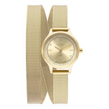 Relógio Technos Feminino Mini Dourado