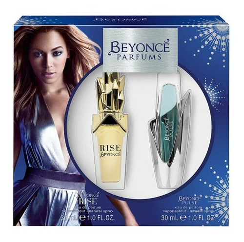  Set De 2 Perfumes Beyonce Rise Y Pulse De 30 Ml Cada Uno,