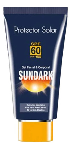 Protector Solar Sundark Gel Facial Y Cor - g a $554