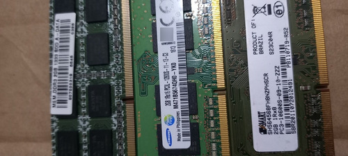 Memórias Ddr3 De 2gb P/ Notebook Lote Com 6