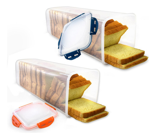 Daya Fashion Caja De Pan Con Tapa Hermética, Contenedor De 