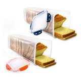 Daya Fashion Caja De Pan Con Tapa Hermética, Contenedor De 