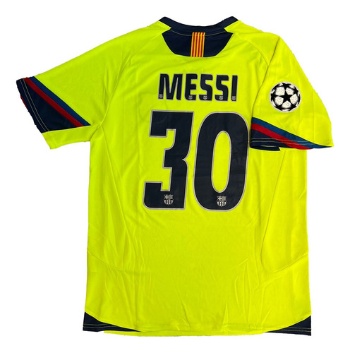 Jersey Messi 30 Fc Barcelona 2006 Champions League Retro