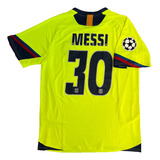 Jersey Messi 30 Fc Barcelona 2006 Champions League Retro