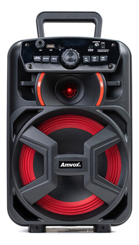 Caixa De Som Amplificada Bluetooth Portátil Amvox Aca 221