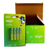 Caixa De Pilha Alcalina Elgin Energy Aaa 10 Cartelas C/ 4 Un