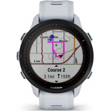 Reloj Garmin Gps Forerunner 955 Solar Triatlón Blanco Color Del Bisel Negro